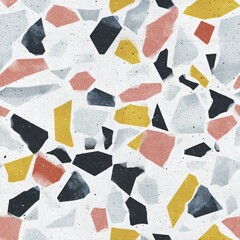 terrazzo floor old texture or polished stone for background