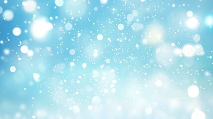 Obraz premium Light blue backdrop with sparkling particles.
