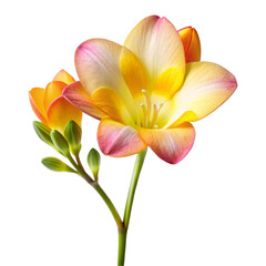 Fototapeta premium yellow flower isolated on white