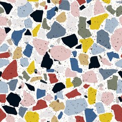 terrazzo floor old texture or polished stone for background