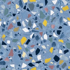 terrazzo floor old texture or polished stone for background