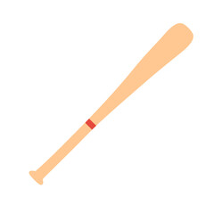 Baseball bat. Sport equipment icon. Vector fitness illustration