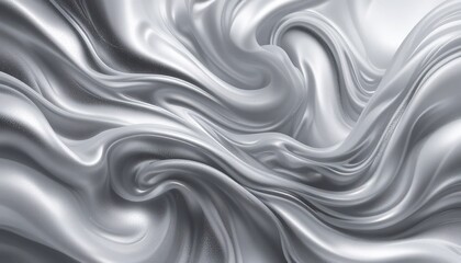 Silver Fabric Waves: Abstract Metallic Texture with Subtle Light
