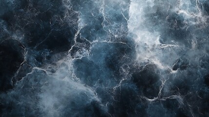 Abstract oceanic texture in dark blue and white
