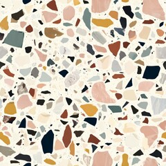 terrazzo floor old texture or polished stone for background