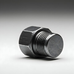 Closeup of a Metal Pipe Plug