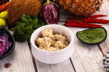 Chicken tikka with cream sauce