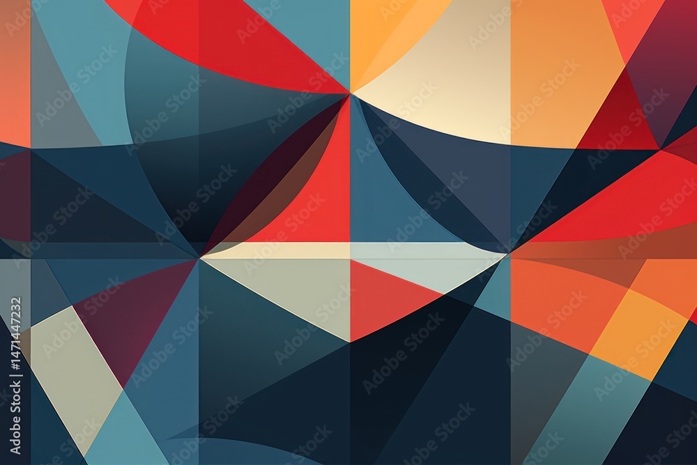Poster abstract geometric patterns backgrounds graphics art.