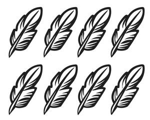 Hand-drawn Pen Leaves Pattern for Textiles and Wallpapers

