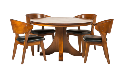 Wooden Dining Table and Chairs Set