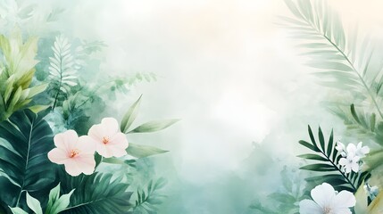 Delicate floral background with soft colors, peaceful ambiance, ideal for nature-themed designs or calming visuals.