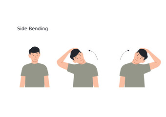 flat illustration of people doing stretching