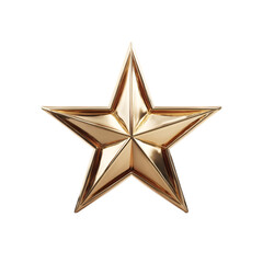 Obraz premium Golden Star Award Shining Brightly Success Achievement