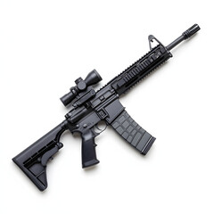 AR15 Rifle with Studio Shot.