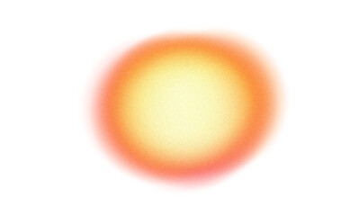 Orange color grainy gradient shape cutout on transparent background, Abstract multicolored noisy gradients effect, grungy texture, noise texture effect