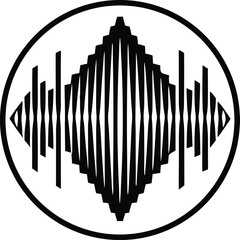 Black and White Vector Icon of Audio Volume with Three Sound Waves Isolated on a White Background
Audio Volume Vector Icon, Sound Waves Illustration, Speaker Icon Design, Minimal Audio Symbol


