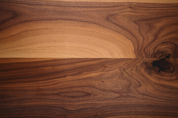 Texture of black walnut wood with some sapwood