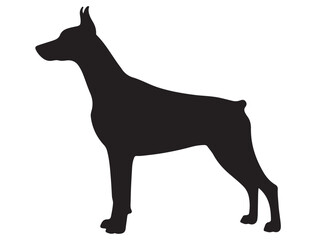DOBERMAN DOG SILHOUETTE