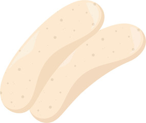 illustration bratwurst sausage