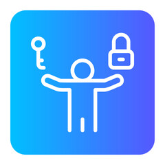 problem solving gradient icon