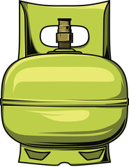 full color vector LPG gas canister