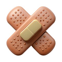 bandage on white background