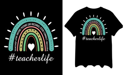 Teacher life Custom t-shirt Printable Design Cut File for Cricut and Silhouette – Instant Download for DIY
