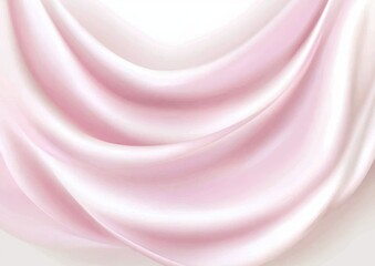 Draped pink silk fabric with soft folds and subtle highlights