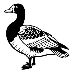 Mallard Duck Vector – Classic Farm Bird Silhouette Illustration



