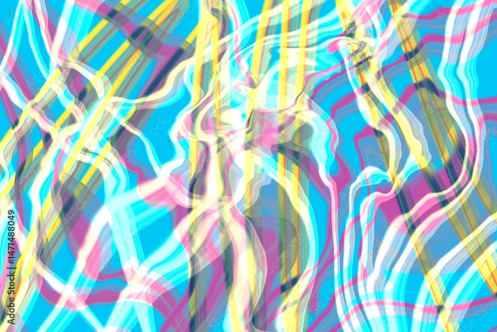 Poster colorful abstract pattern showcasing fluid design elements