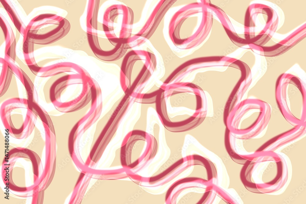 Poster colorful abstract lines create dynamic patterns and shapes