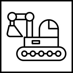 Backhoe icon design