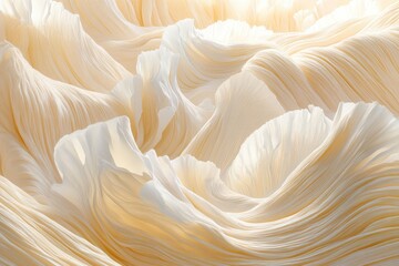 Flowing, ethereal fabric folds