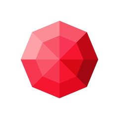 elegant beautiful red diamond perfect for important event or romantic luxury gift vector illustration design
