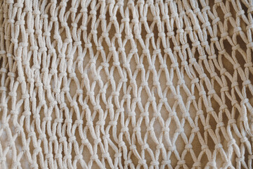 Close-Up of Natural Beige Bag and Warm Light Setting