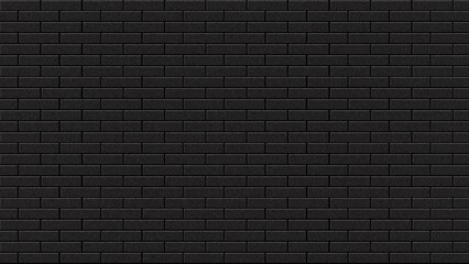 The background wall is dark black brick with a classic brick arrangement pattern.