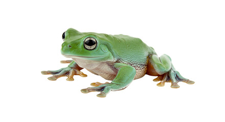 Obraz premium Annam Flying Frog Gliding Above Leaf
