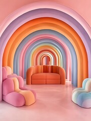 虹色の回廊と憩い