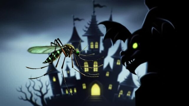 A mosquito tries to sneak into a vampire&rsquo;s castle, thinking it&rsquo;s a blood buffet