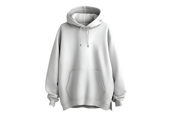 Elegant oversized hoodie template in trendy off-white