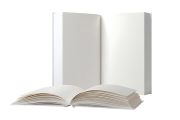 Blank vertical book cover template with clean design