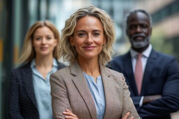 business businesswoman office mature middle aged head shot woman portrait corporate manager  black businessperson, created using ai