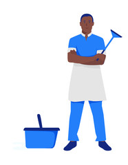 flat illustration of cleaning service