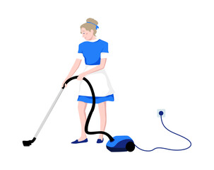 flat illustration of cleaning service