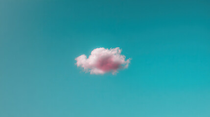 White fluffy cloud in a summer sky, embodying serenity and dreamy beauty