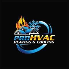 HVAC logo vector template
