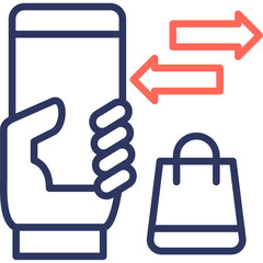 Pay Button line color icon