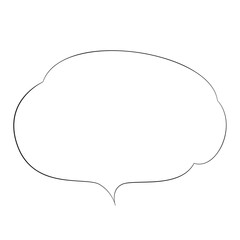 シンプルな吹き出し