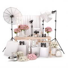 Studio Photo Shoot Setup.