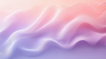 Obraz premium Soft pastel gradient background blending pink and lavender hues overlaid with wavy lines. The minimalist style evokes a soothing atmosphere ideal for visually appealing images.
